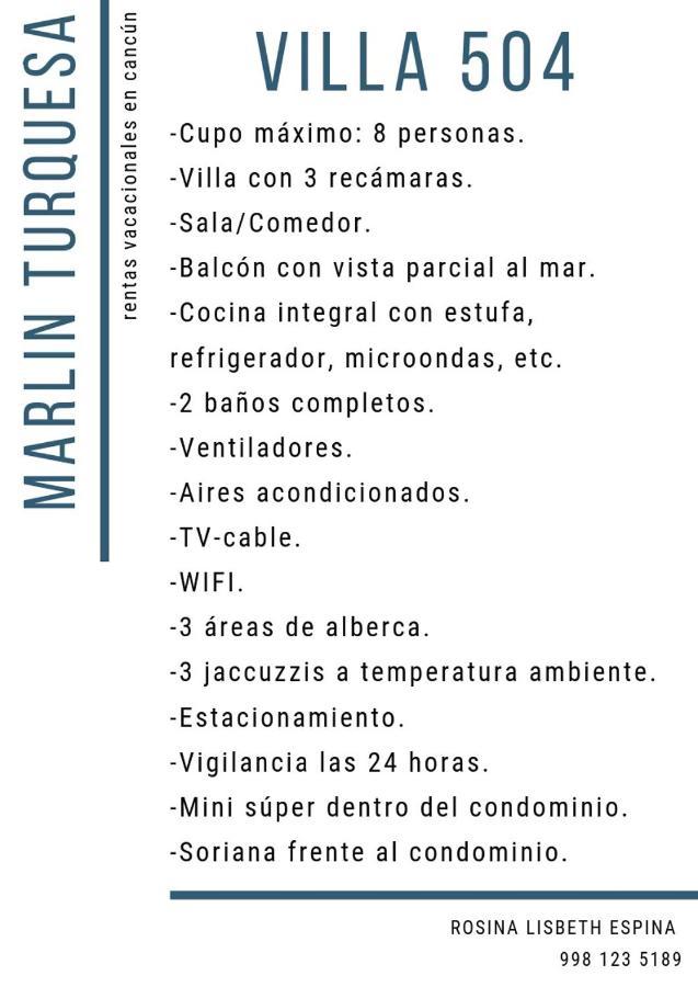 Marlin Turquesa Departamentos Frente Al Mar Apartment Cancun Ngoại thất bức ảnh